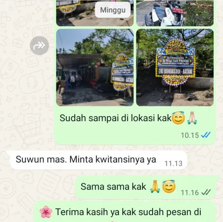 Pengiriman Papan Bunga Duka Muara Blanakan